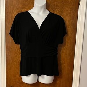 George Black V-Neck Women's Blouse